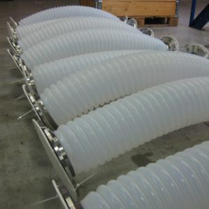 Convoluted PTFE hoses